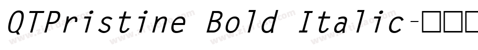 QTPristine Bold Italic字体转换